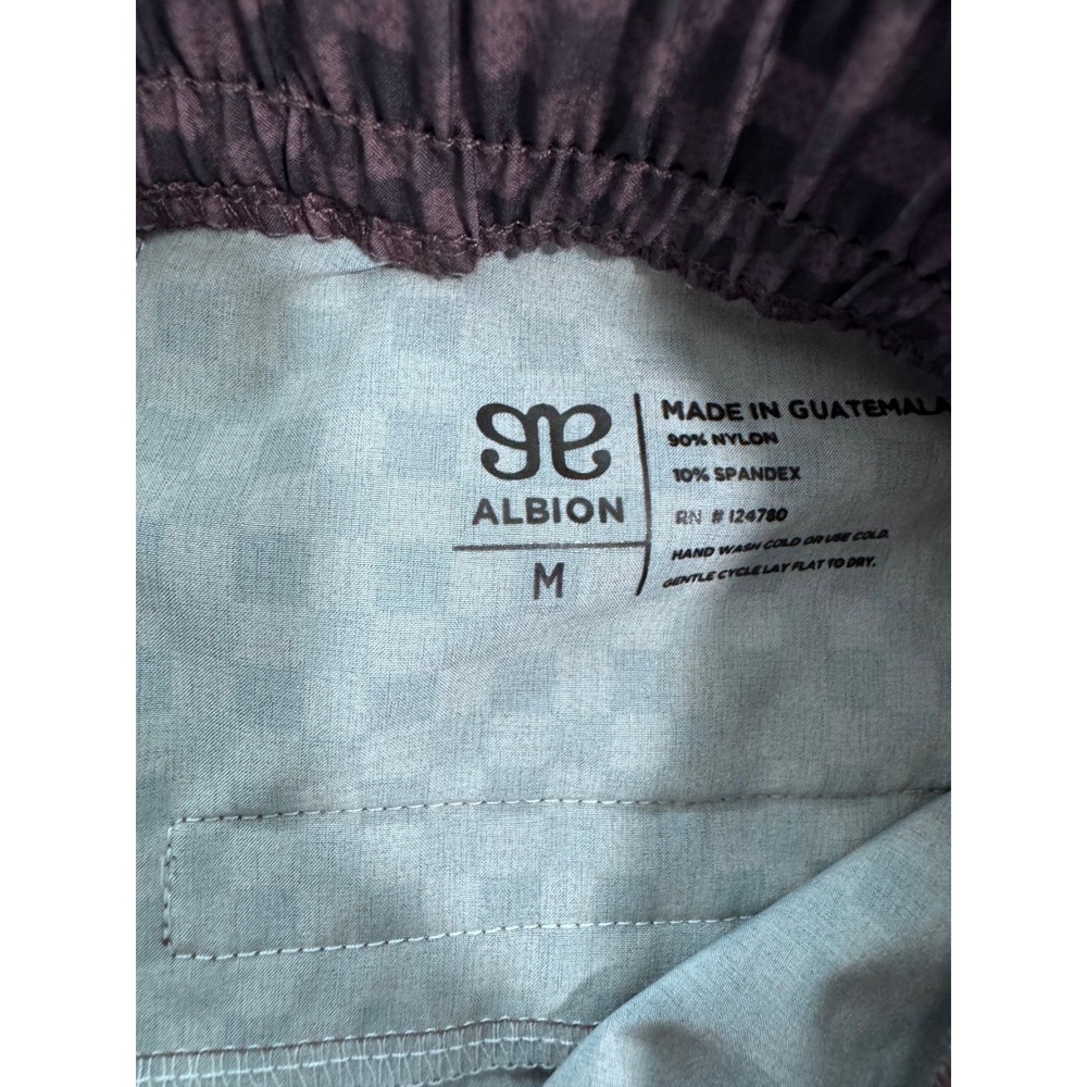Albion Fit Jetsetter Cargo Joggers Wicker Checkered Brown Pants Medium Tall - Picture 6 of 7